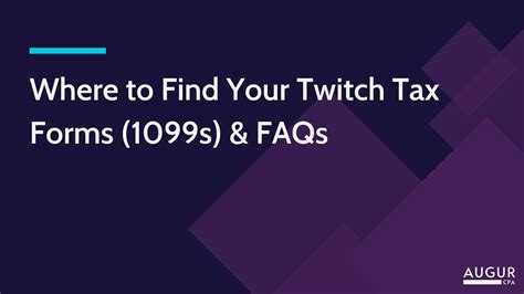 twitch tax documents|How to file your twitch 1099 taxes (step